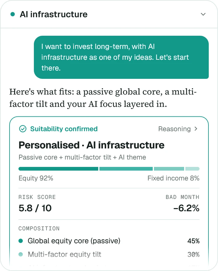 Any idea, in their words — the Advisory app, always personalised