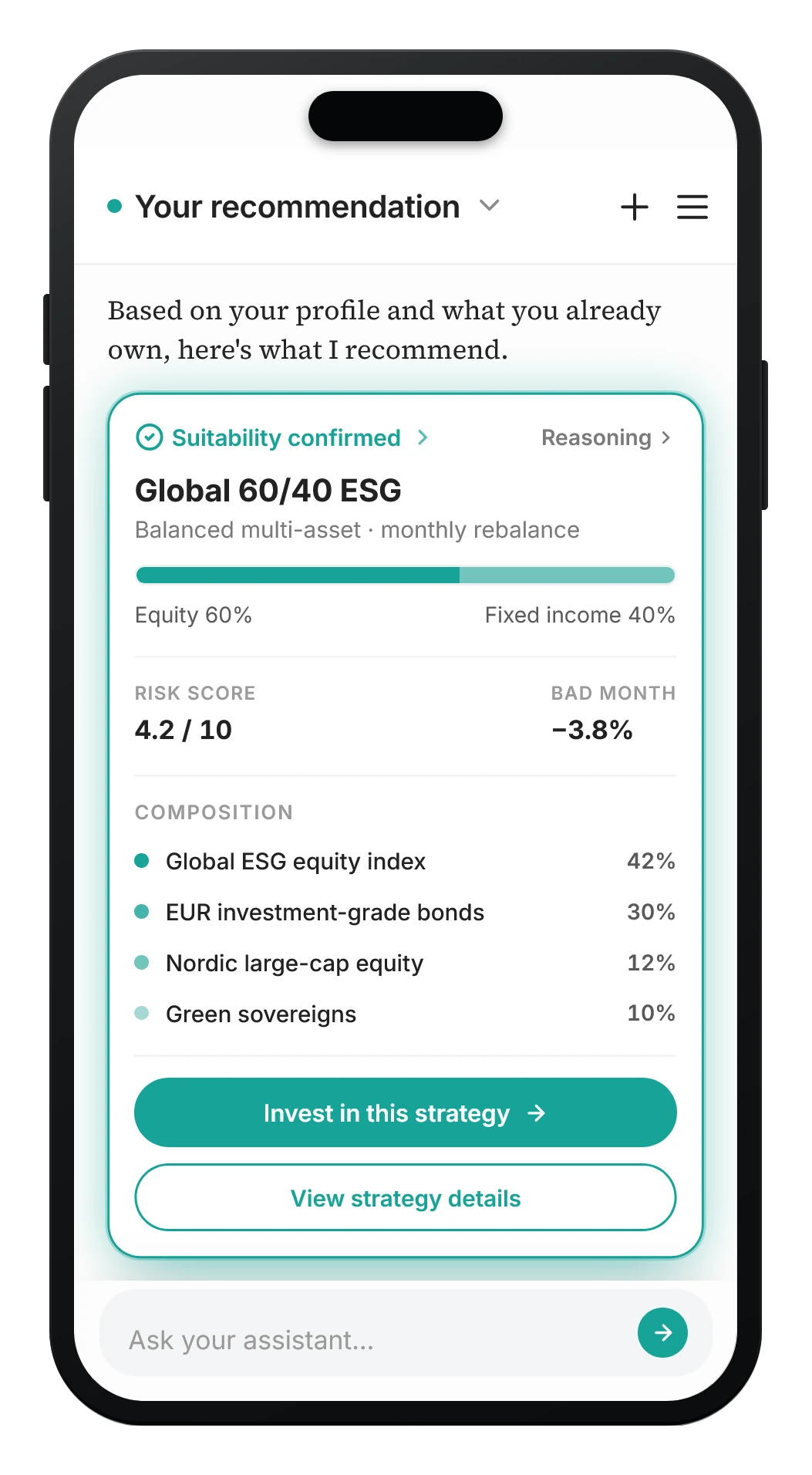 Deterministic — the Advisory app, fully reproducible